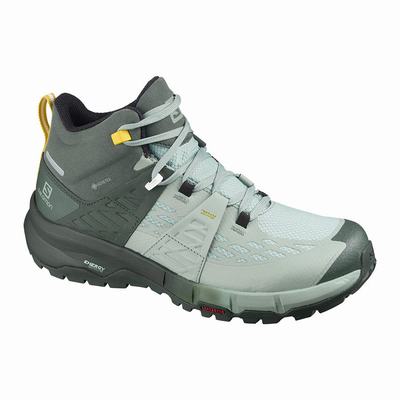 Női Salomon ODYSSEY MID GTX W Túracipő SA4387901 Zöld